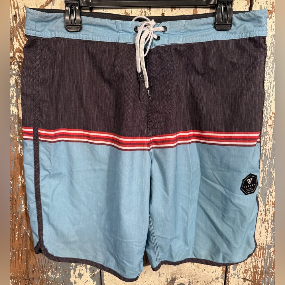 Vissla Men’s Swim Shorts Trunks size 34, blue gray